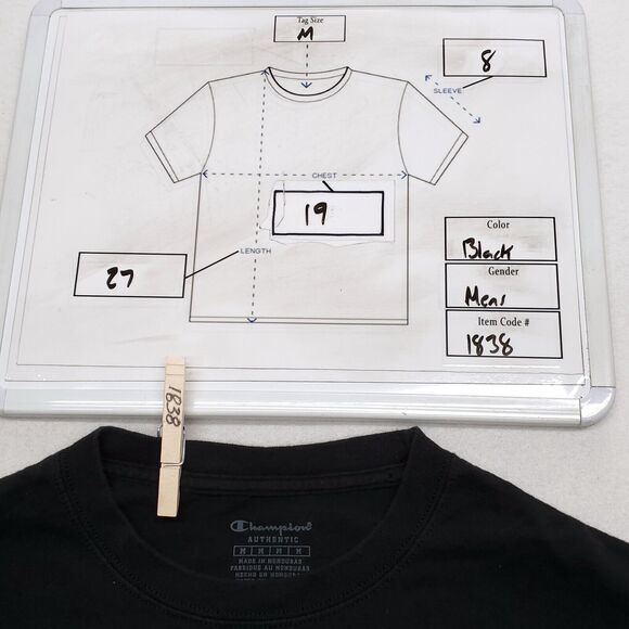 Champion 1919 Casual Graphic Short Sleeve T Shirt Adult Mens Size M Black - Picture 8 of 8